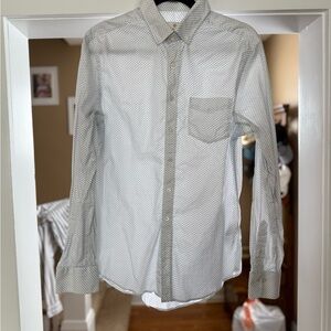 Gant Men's White Patterned Shirt Large